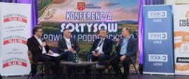 Dyrektor Michał Wierzbicki podczas panelu na II Konferencji Sołtysów Powiatu Poddębickiego