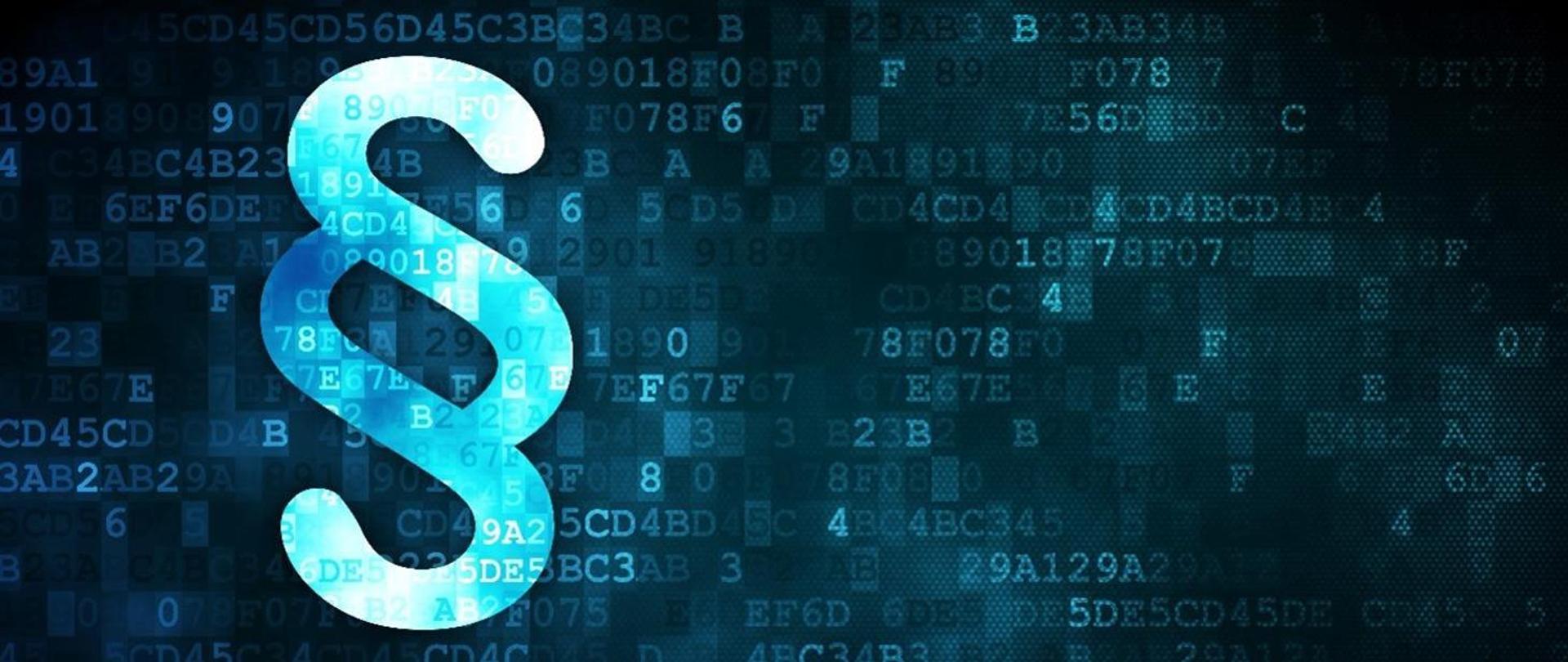 Baner z symbolem paragrafu - informacja dotycząca eDoręczeń