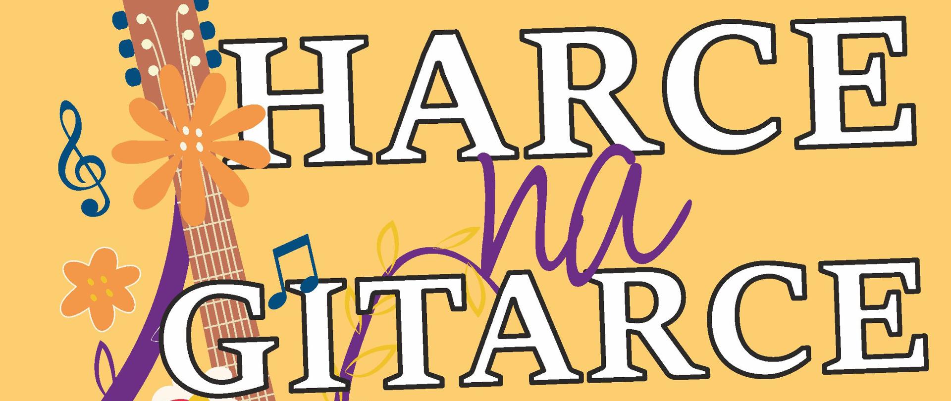 Plakat w żółtej kolorystyce, ozdobiony ilustracją niebieskiej gitary elektrycznej otoczonej kwiatami i nutkami. Na górze znajduje się logo Państwowej Szkoły Muzycznej I stopnia im. Z. Noskowskiego w Krzeszowicach. Główny tytuł wydarzenia brzmi „Harce na gitarce”.
Treść plakatu:
Państwowa Szkoła Muzyczna
I stopnia im. Z. Noskowskiego w Krzeszowicach
serdecznie zaprasza
uczniów klas II–VI cyklu 6-letniego oraz II–IV cyklu 4-letniego
do muzycznej rywalizacji w ramach konkursu
HARCE na GITARCE
utwory Mirosława Drożdżowskiego
we własnej interpretacji
15:00
3 październik 2025
Duża Aula PSM
Konkurs otwarty na pomysły uczniów, ciekawą interpretację a przede wszystkim kreatywne podejście do tematu.
W konkursie przewidziane są nagrody rzeczowe.
Do dzieła! Powodzenia!