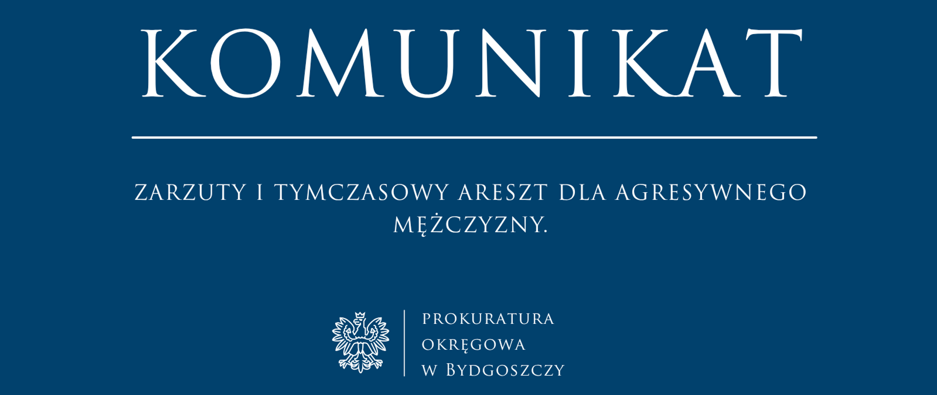 Zarzuty i tymczasowy areszt dla agresywnego mężczyzny.