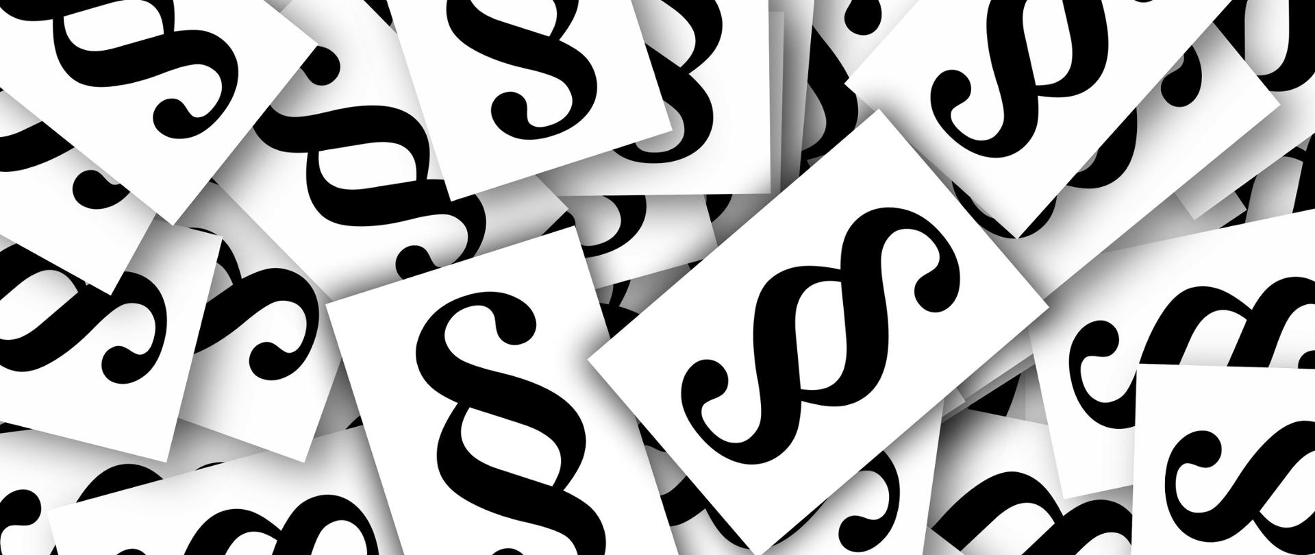 Wiele znaków paragraf