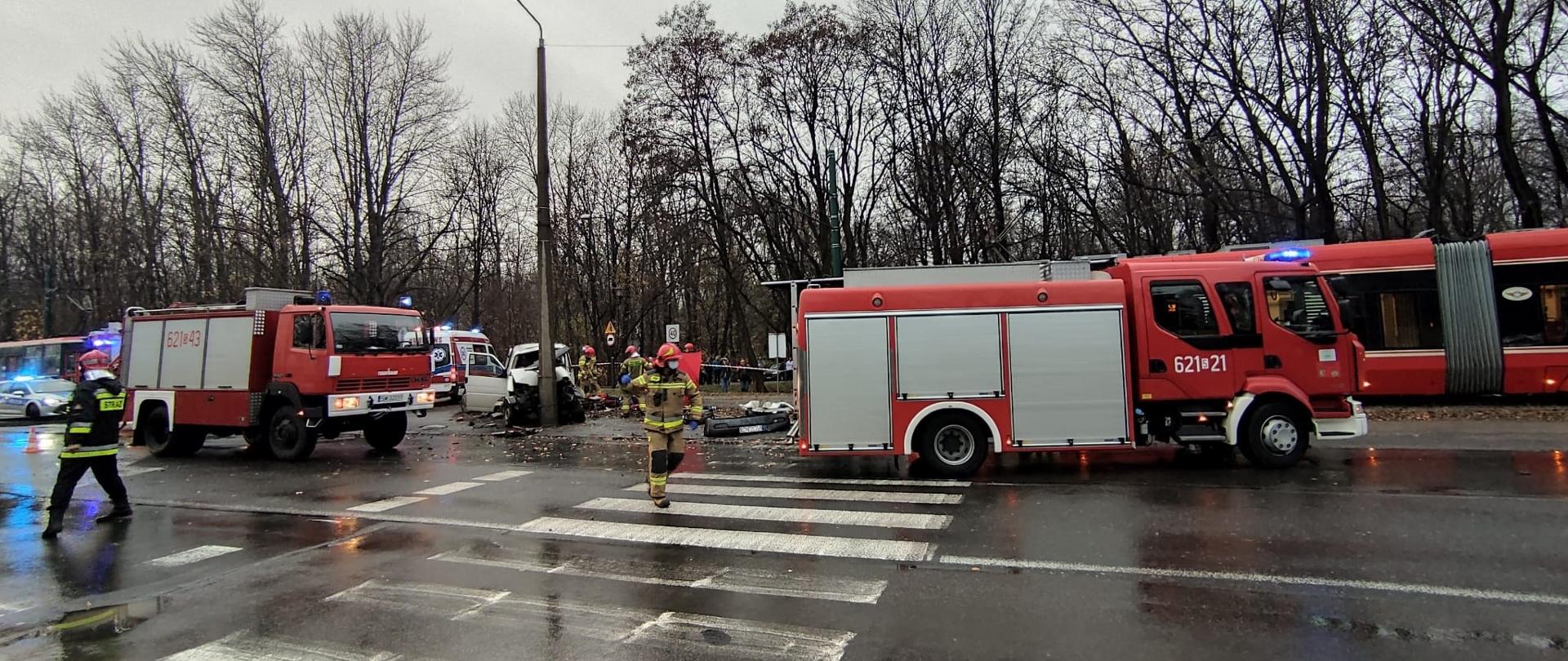 Wypadek przy ul. Bytomskiej.