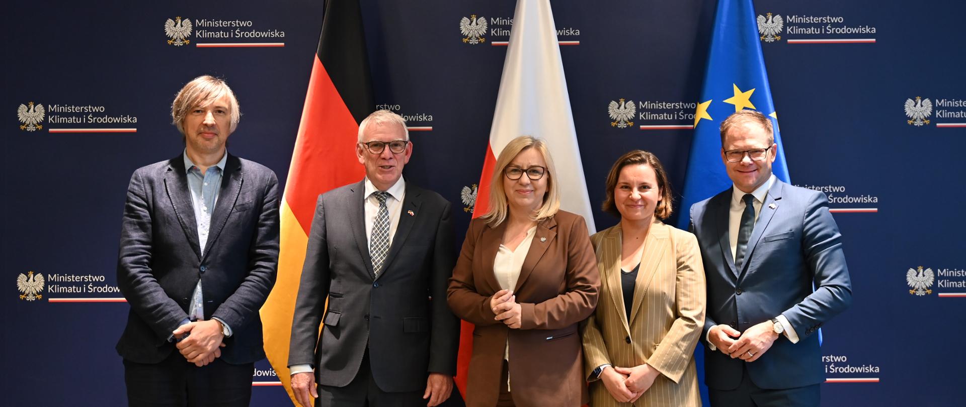 Spotkanie ministry klimatu i środowiska Pauliny Hennig-Kloski z federalnym ministrem środowiska Niemiec Carstenem Schneiderem