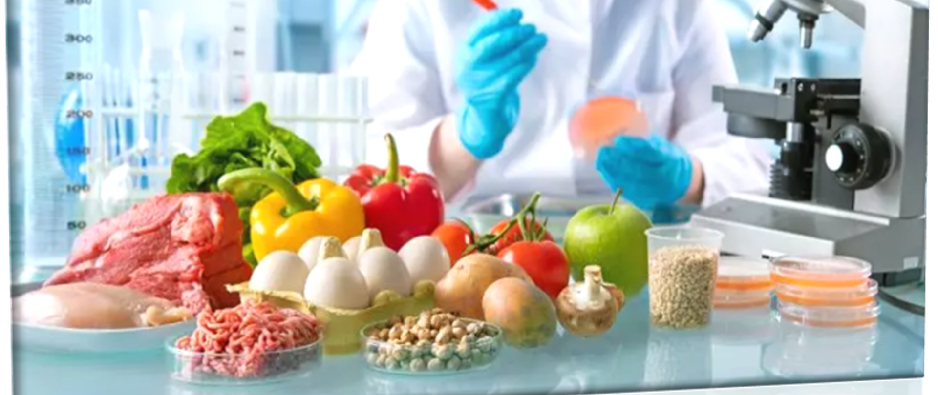 obraz owoców w labolatorium