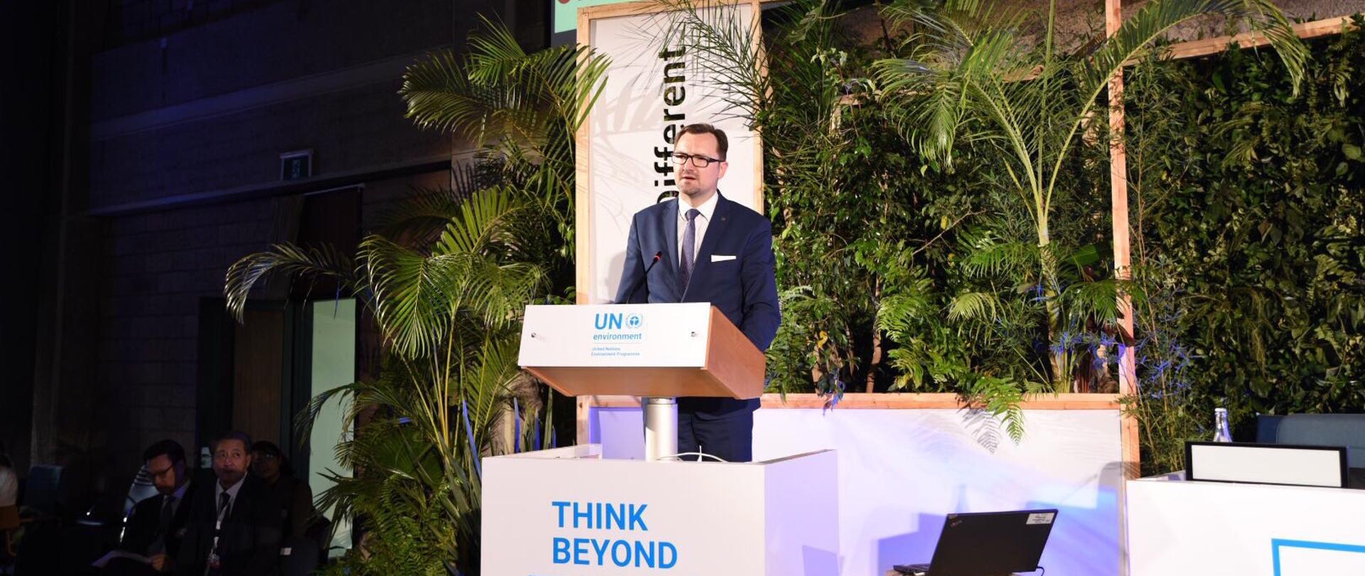 Undersecretary of State Sławomir Mazurek on the UNEA session