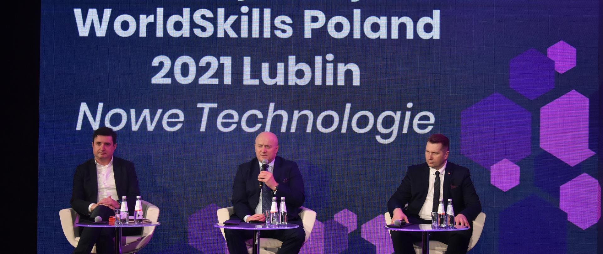 Zdjęcie z konferencji WorldSkills Poland z udziałem Ministra Edukacji i Nauki Przemysława Czarnka