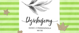 podziękowanie Przedszkole nr 90 w Poznaniu 