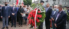 Prezydent RP Andrzej Duda podczas uroczystości upamiętniających Protesty Robotnicze w Radomiu