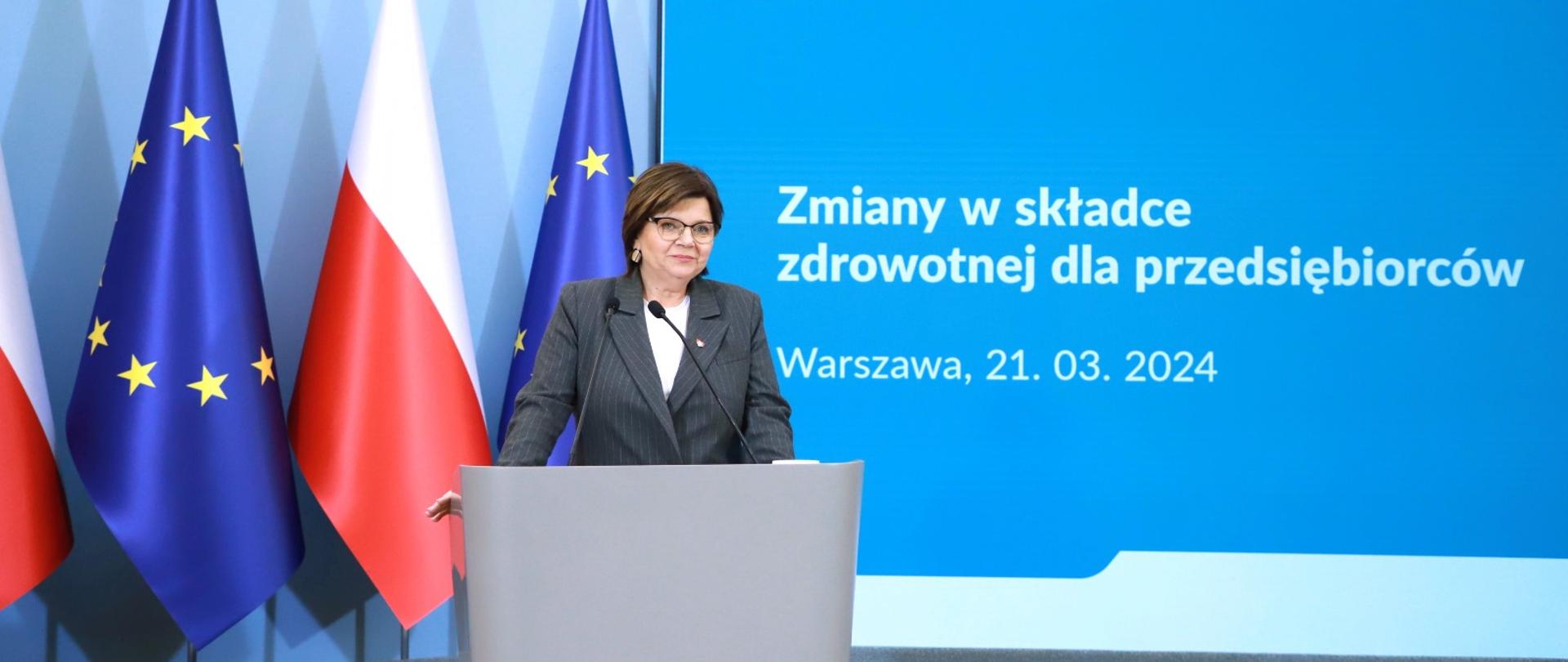Na zdjęciu minister zdrowia Izabela Leszczyna.