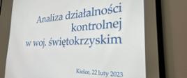 Szkolenie wewnętrzne dla osób biorących udział w kontrolach jednostek PSP woj. świętokrzyskiego