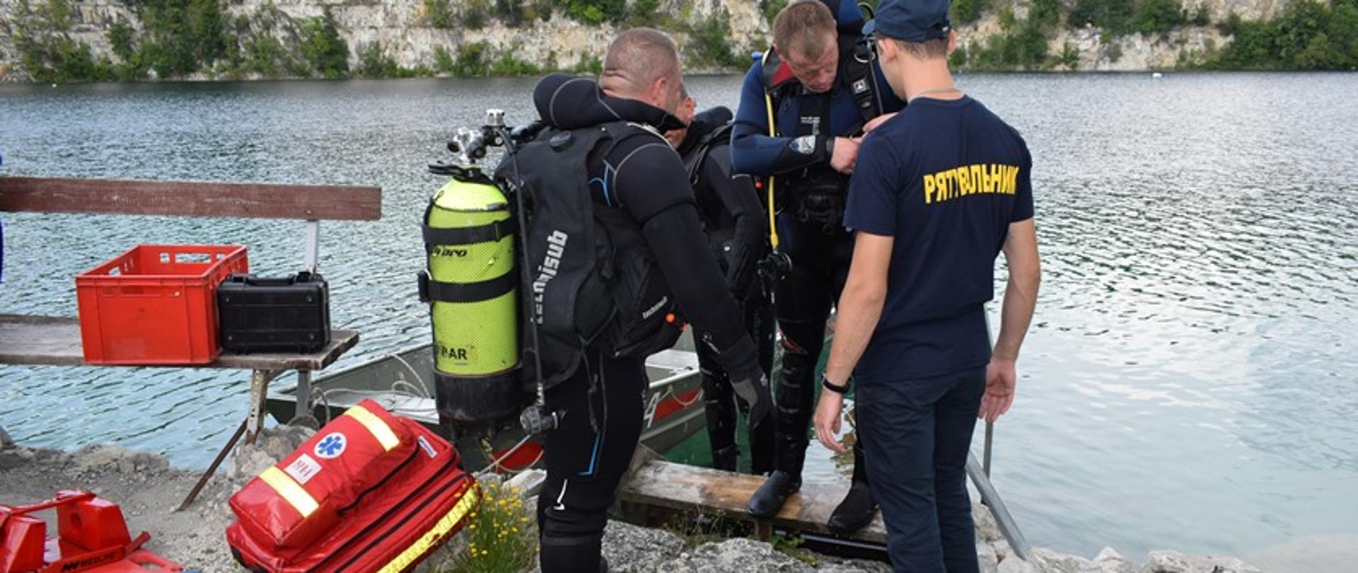 przygotowanie do ćwiczeń z nurkowania 