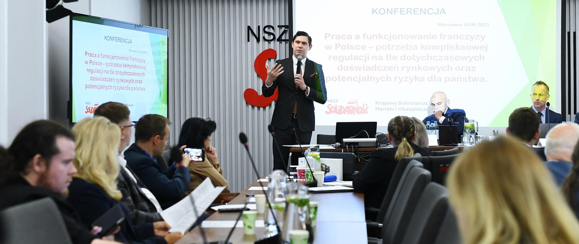 Szef Gabinetu Politycznego Ministra Sprawiedliwości na konferencji „Praca a funkcjonowanie franczyzy w Polsce”