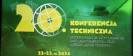 baner XX Konferencji Technicznej w Legnicy