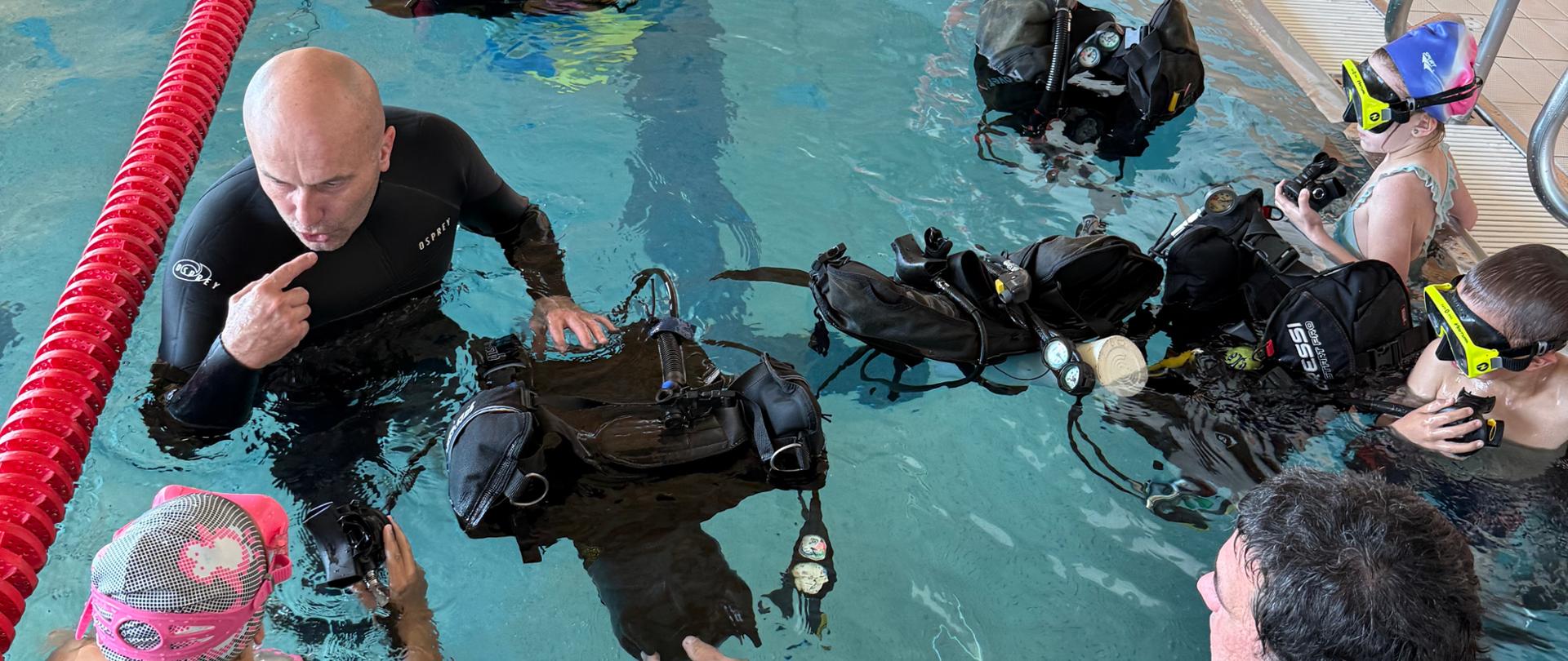 Zajęcia praktyczne z zakresu podstaw nurkowania z okazji dnia dziecka 