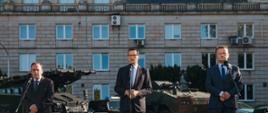 Premier Mateusz Morawiecki po spotkaniu w MSWiA