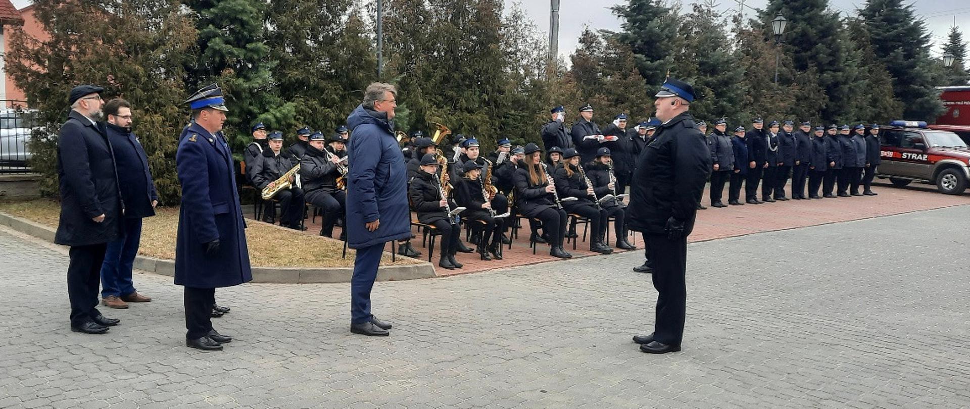 Uroczystość wręczenia promes dla jednostek OSP w województwie mazowieckim.