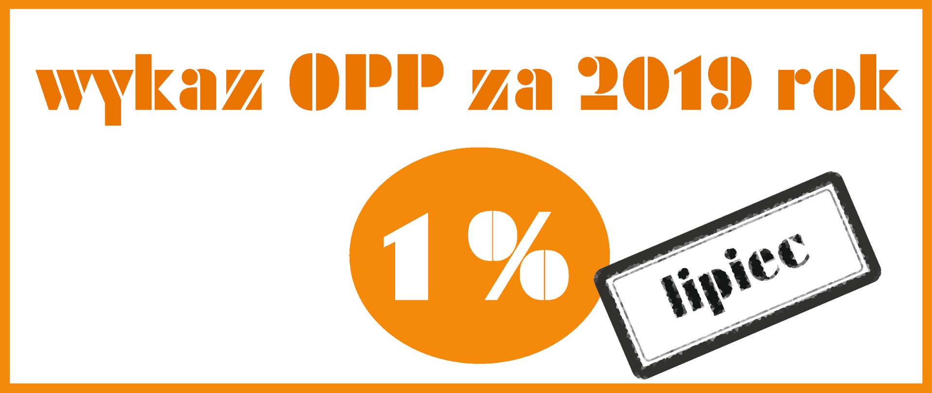 wykaz 1% opp za 2019 r.