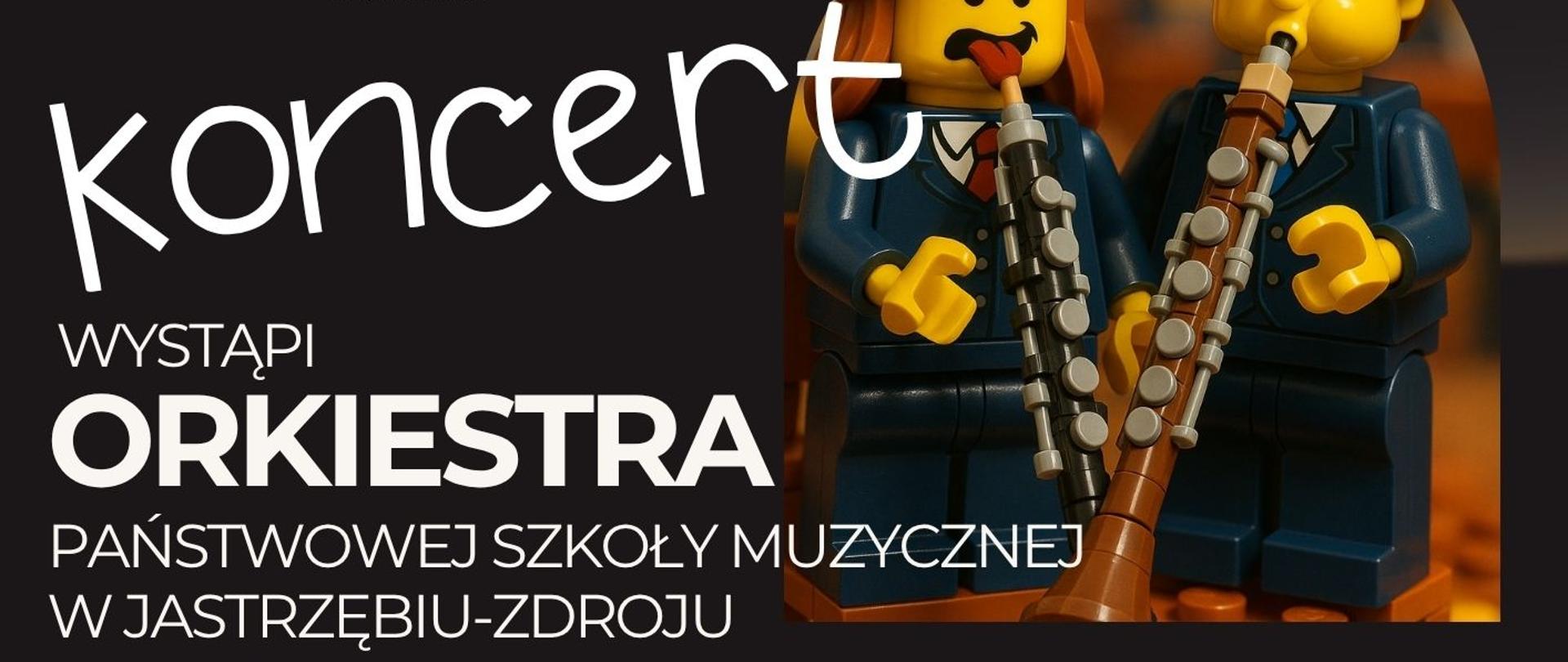 Plakat informacyjny dotyczący koncertu orkiestry PSM w Jastrzębiu - Zdroju odbywającego się w dniu 18.06.2025 o godz. 18.00. 