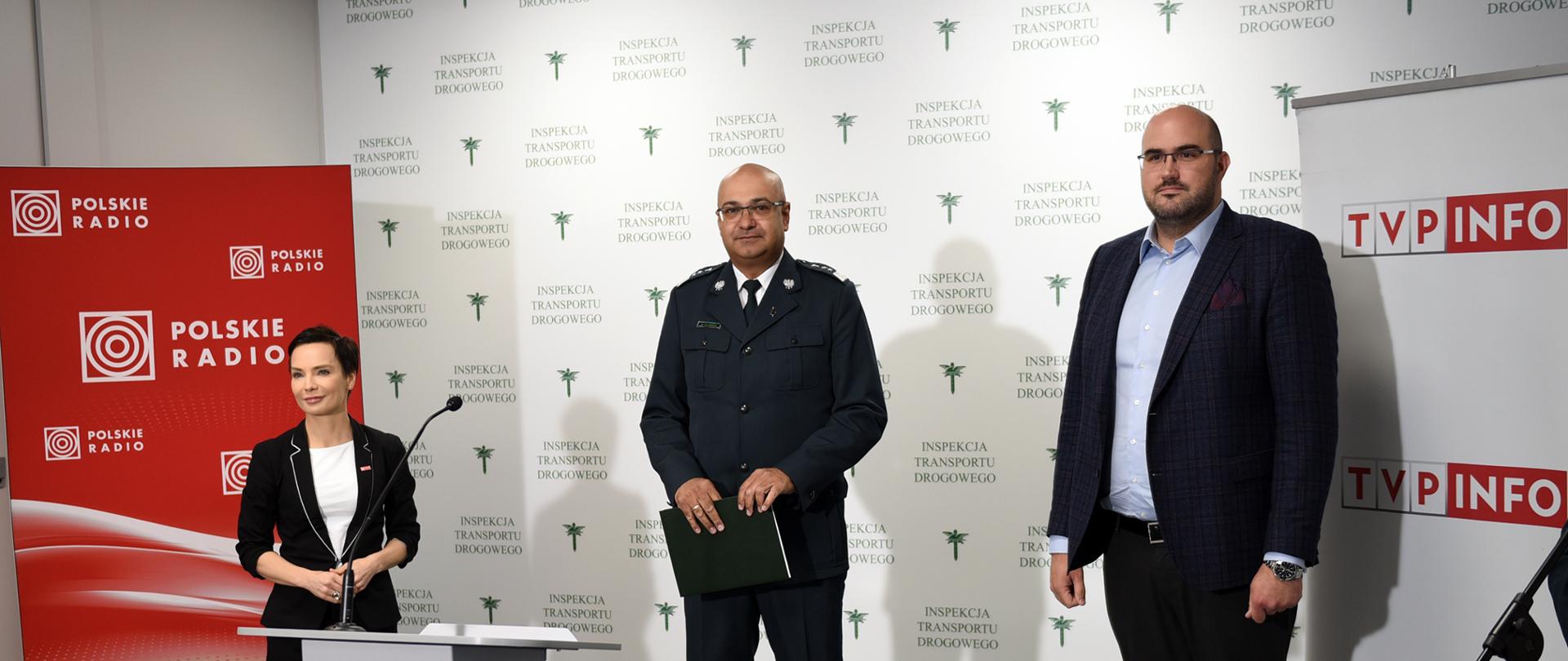 Główny Inspektor Transportu Drogowego Alvin Gajadhur, Prezes Polskiego Radia Agnieszka Kamińska oraz Dyrektor Telewizyjnej Agencji Informacyjnej Jarosław Olechowski, ogłosili dziś konkurs literacki „Twoje bezpieczne wakacje”