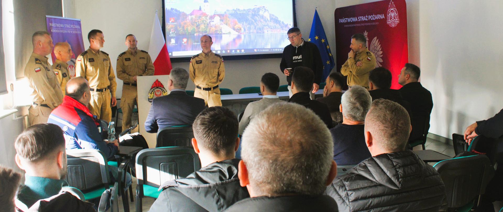 Wizyta delegacji z miasta Băbeni w Rumunii w naszej komendzie 