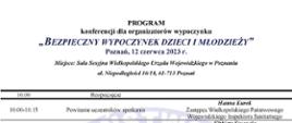 Program konferencji