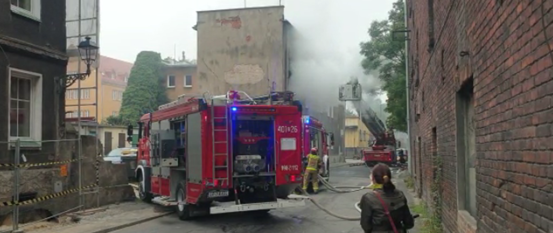Pożar mieszkania przy ul. Garbarskiej w Brzegu