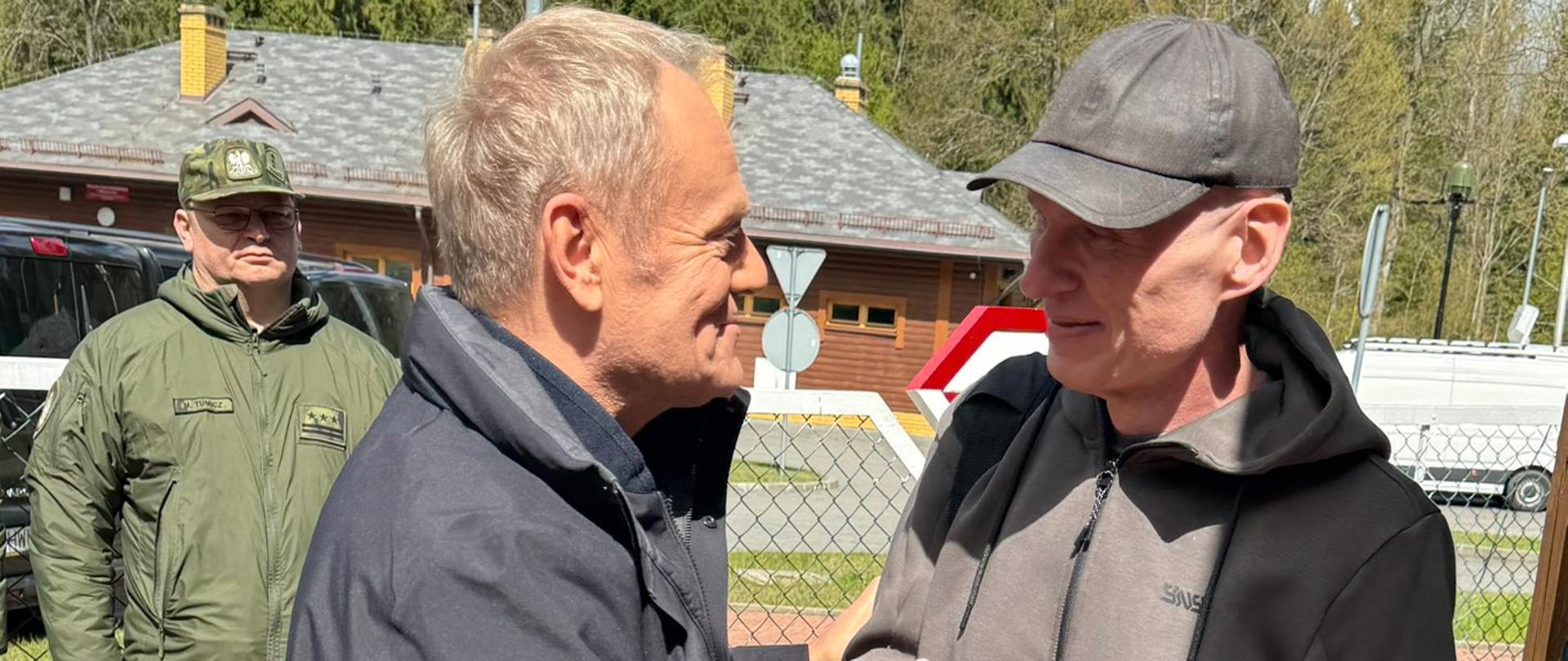 Premier Donald Tusk i Andrzej Poczobut