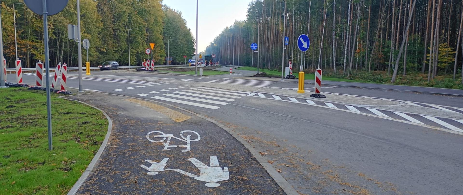 Budowa drogi dla pieszych i rowerów na trasie Ozimek - Grodziec