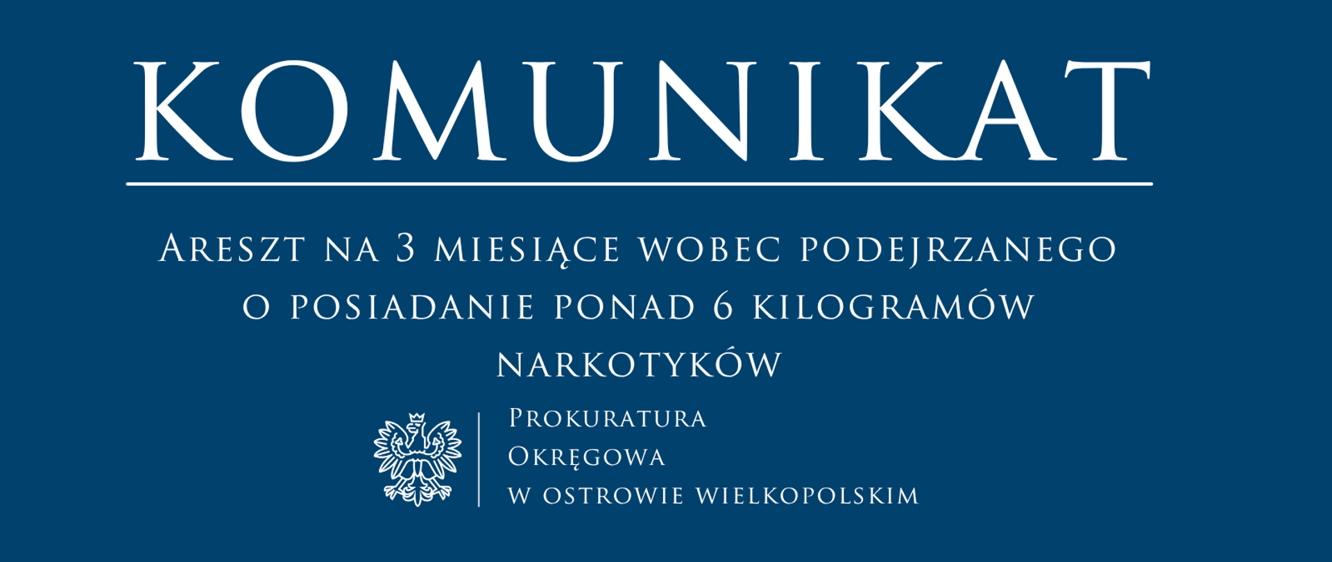 Areszt na 3 miesiące wobec podejrzanego o posiadanie ponad 6 kilogramów narkotyków