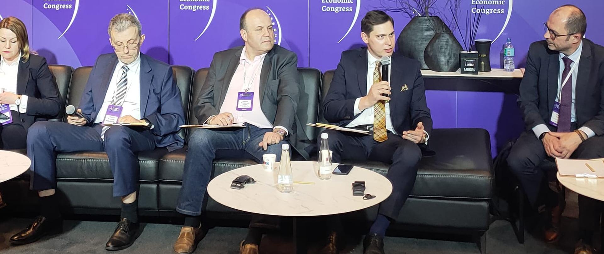 Marcin Sławecki, Szef Gabinetu Politycznego Ministra Sprawiedliwości, podczas Europejskiego Kongresu Gospodarczego w Katowicach 