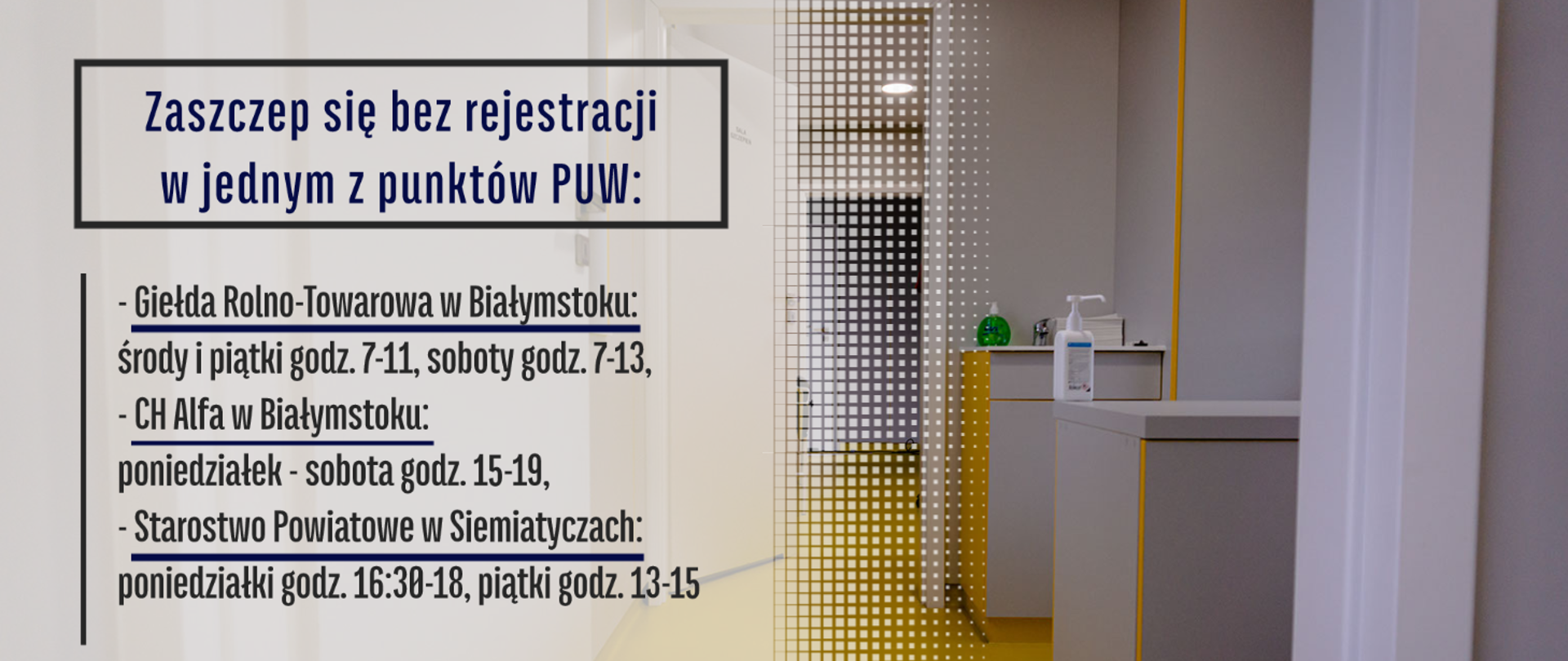 Zaszczep się przeciw COVID-19 bez rejestracji. Punkty PUW działające w marcu