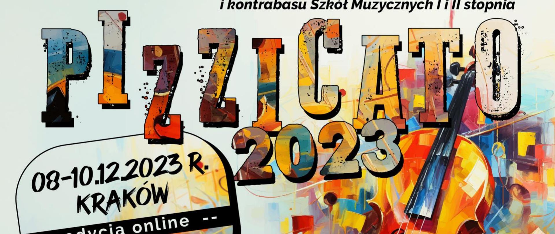 Dyplom wyróżnienia w sekcji wiolonczeli w kategorii pierwszej dla Leona Zmorzyńskiego z klasy mgr Marianny Lubińskiej za udział w Drugim Ogólnopolskim Konkursie Instrumentów Smyczkowych PIZZICATO 2023, który odbył się od ósmego do dziesiątego grudnia 2023 w Krakowie w formie online.