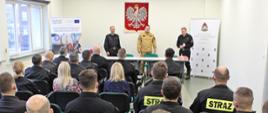Wizyta Zastępcy Mazowieckiego Komendanta Wojewódzkiego PSP u siedleckich strażaków