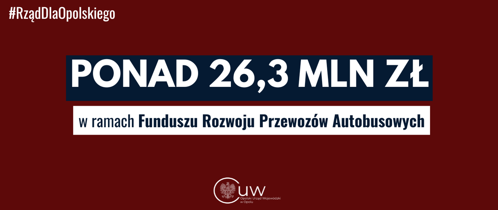 Ponad 26 mln zł na rozwój transportu autobusowego w województwie opolskim
