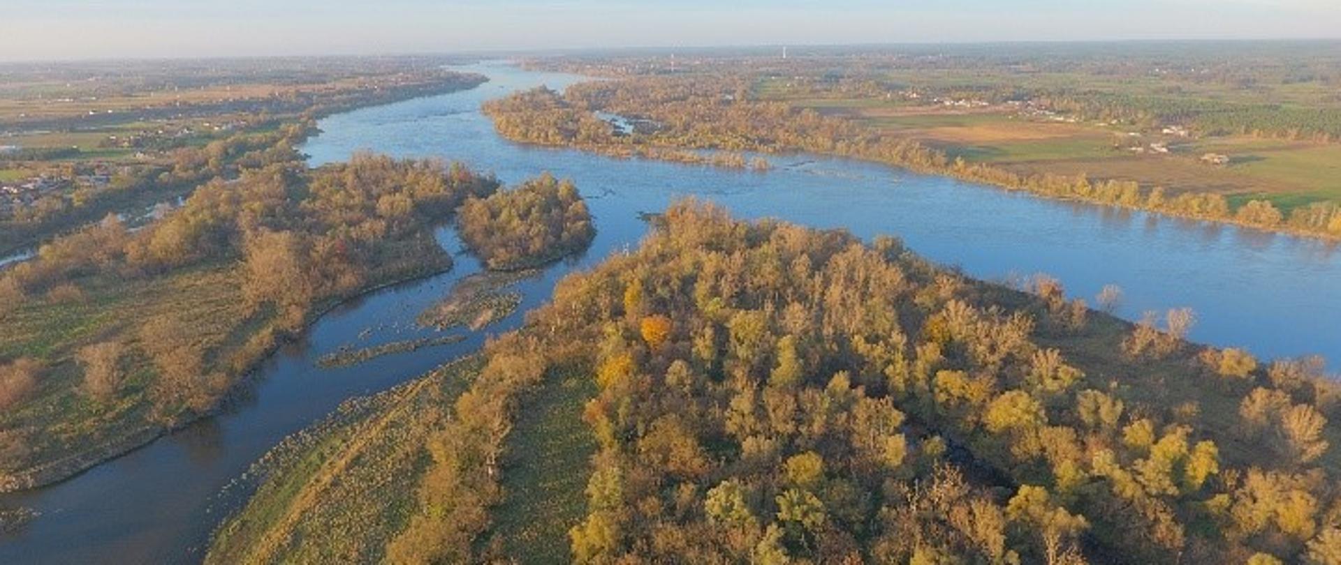 Obszar Natura 2000 Włocławska Dolina Wisły - łęgi (91E0) - widok z lotu ptaka