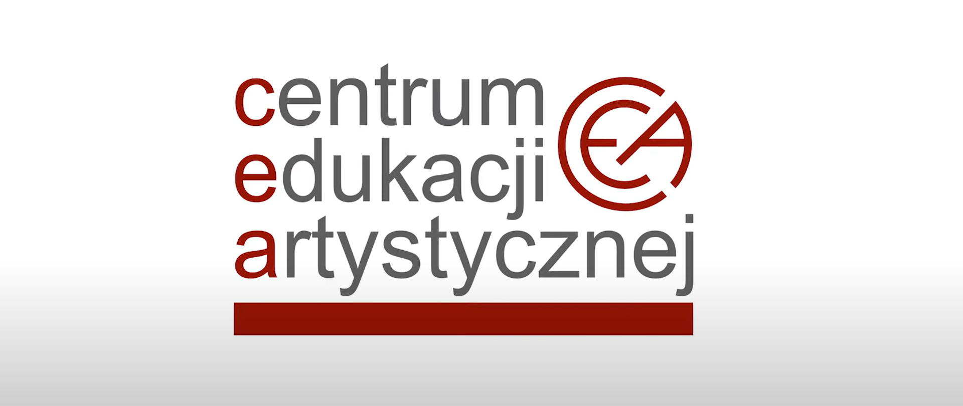 Logo Centrum Edukacji Artystycznej, białe tło