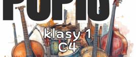 Plakat informacyjny dotyczący popisu klasy I c.4 odbywającego się w dniu 18.06.2026 o godz. 16.10.