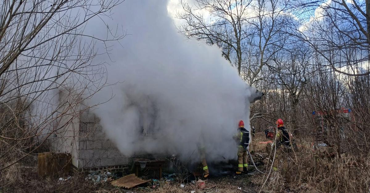Pożar budynku mieszkalnego