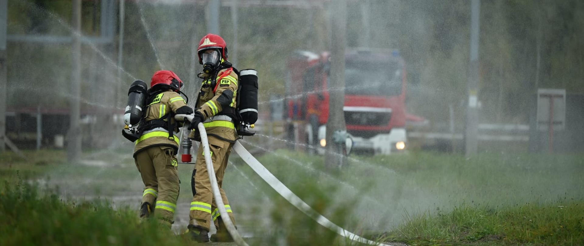 Strażacy z województwa śląskiego brali udział krajowych ćwiczeniach ratowniczych "Ignis 2025"