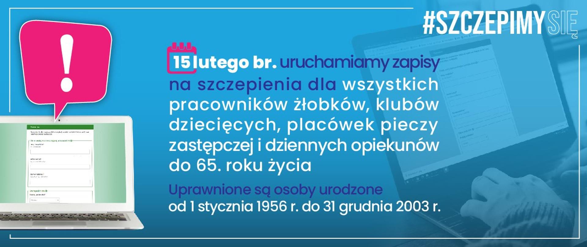 Zapisy na szczepienia dla pracowników instytucji opieki nad dziećmi oraz pieczy zastępczej