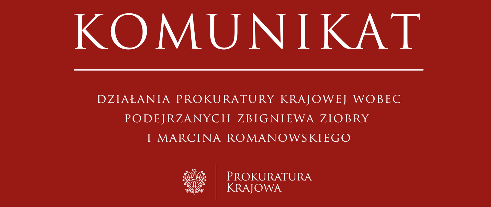 Działania Prokuratury Krajowej wobec podejrzanych Zbigniewa Ziobry i Marcina Romanowskiego