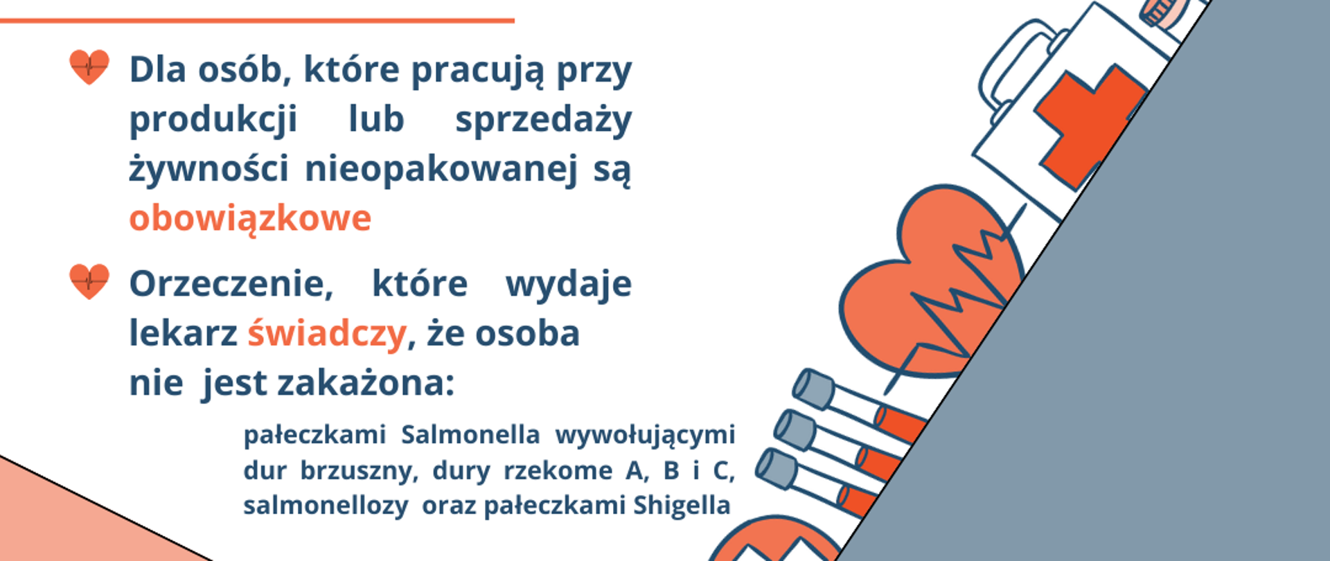 Zdjęcie z informacja o badaniach sanitarno-epidemiologicznych