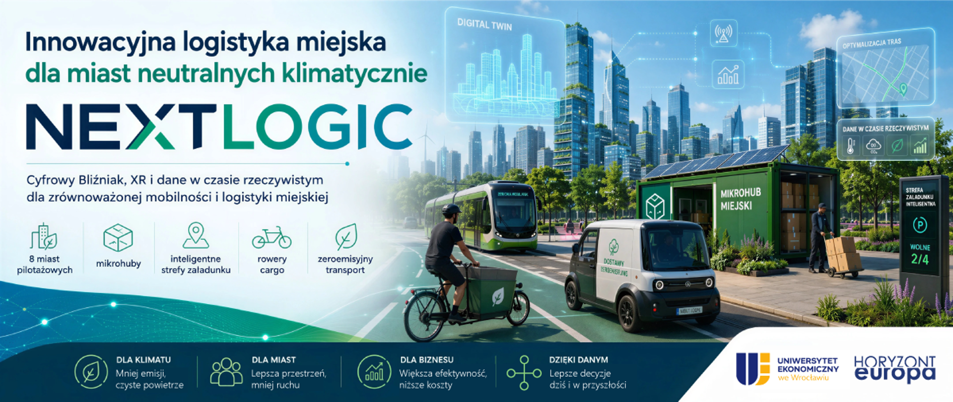 Nowa generacja logistyki miejskiej! Uniwersytet Ekonomiczny we Wrocławiu w projekcie NEXTLOGIC