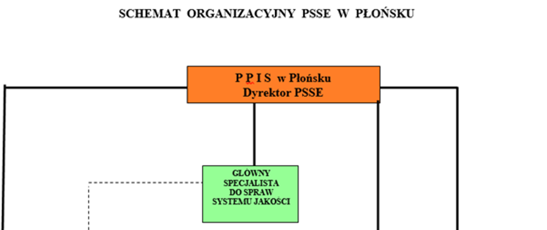 Schemat organizacyjny PSSE w Płońsku