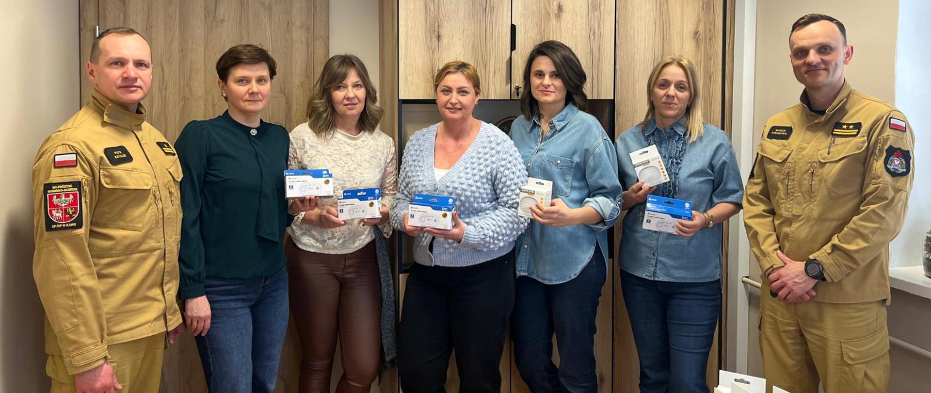 Przekazanie czujek tlenku węgla oraz dymu.