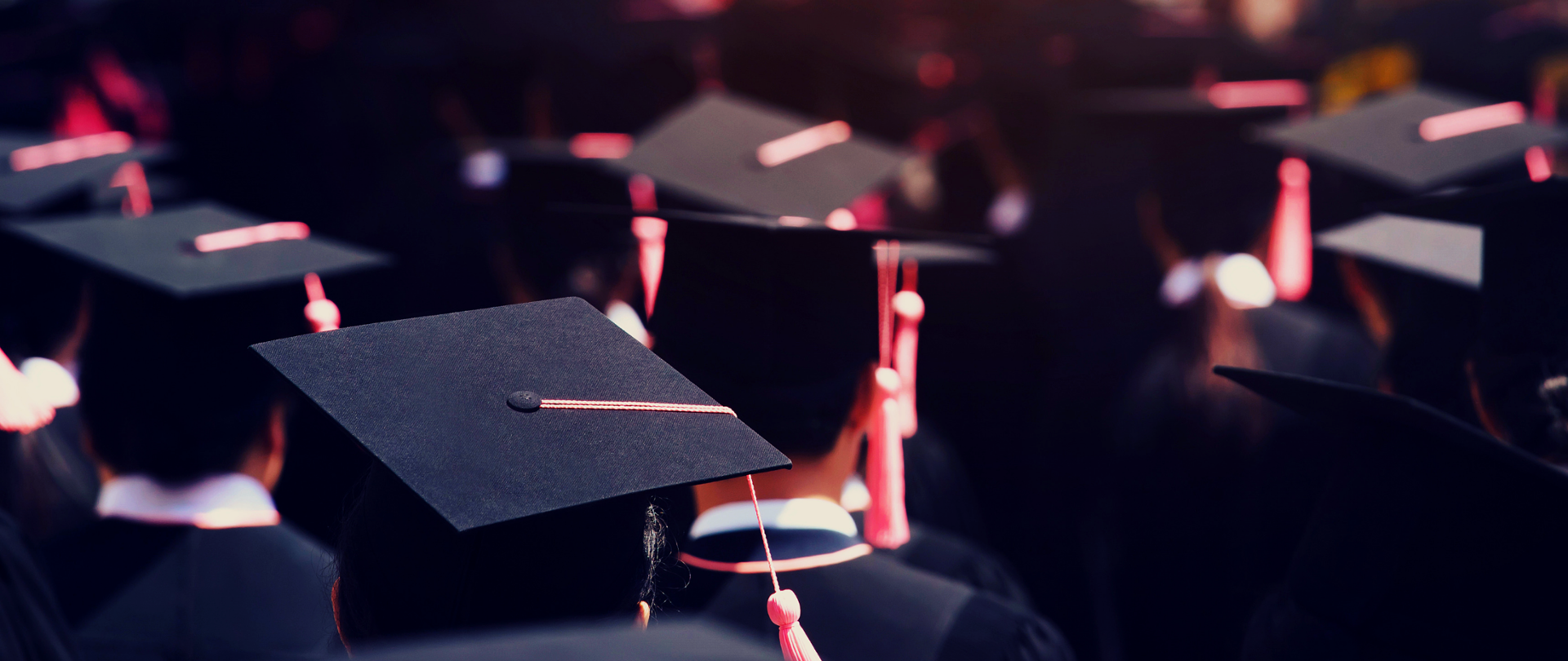 Kilkanaście głów ze studenckimi biretami