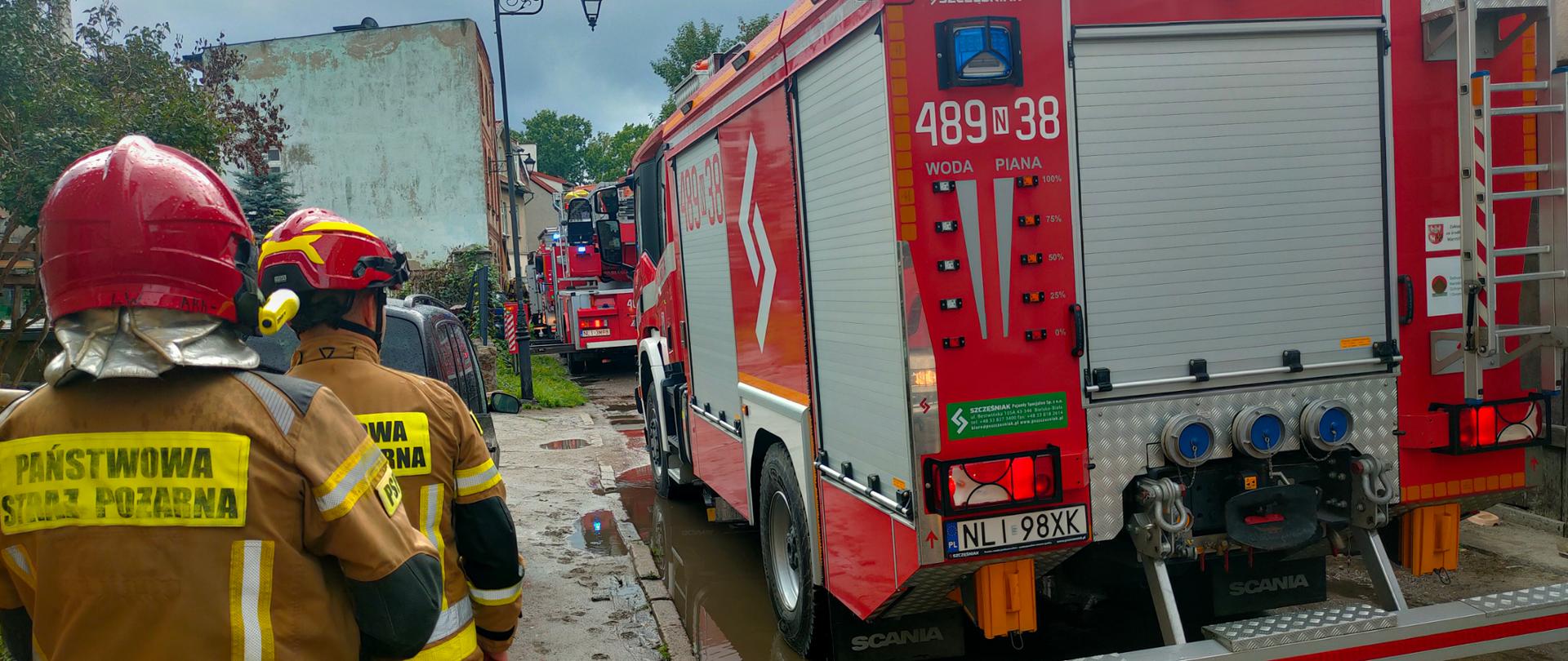 Zaułek Ciasny w Ornecie – pożar na poddaszu