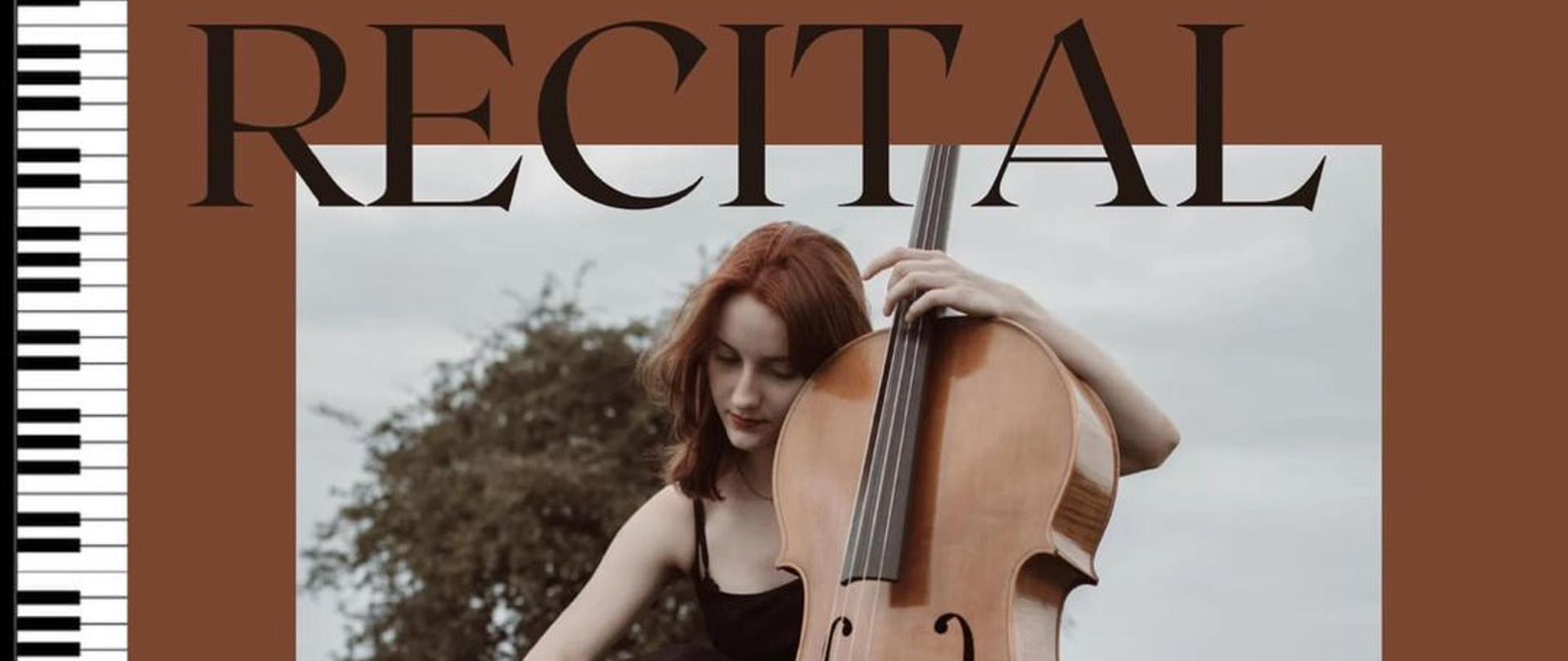 Recital wiolonczelowy Anieli Szymula dnia 10.04.2024 o godzinie 17:00 w Sali Koncertowej PSM Wadowice. W programie: Bach, Brahms, Dall'Abaco, Lutosławski, Tchaikovsky