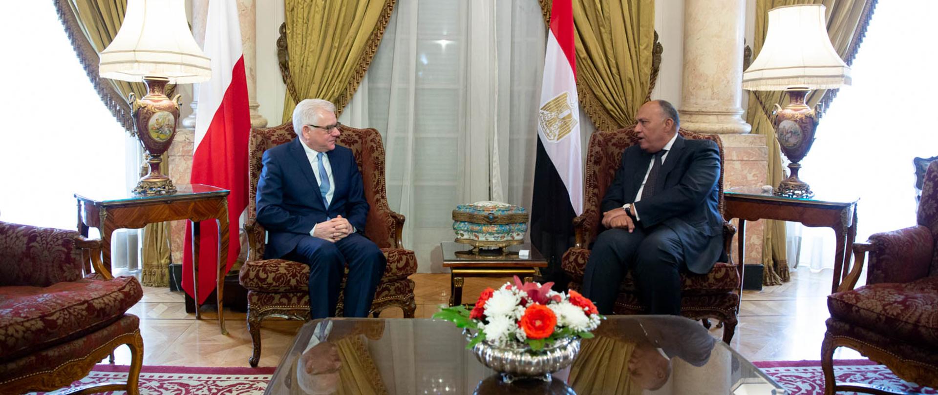 Spotkanie z ministrem spraw zagranicznych Egiptu