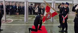 Uroczysta zbiórka z okazji powołania na stanowisko Komendanta Powiatowego PSP w Ostrowi Mazowieckiej